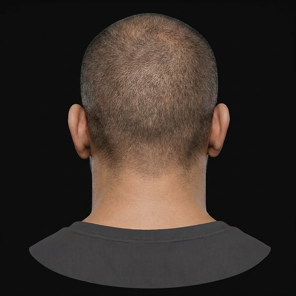 360 degree head view, angle 180 degrees