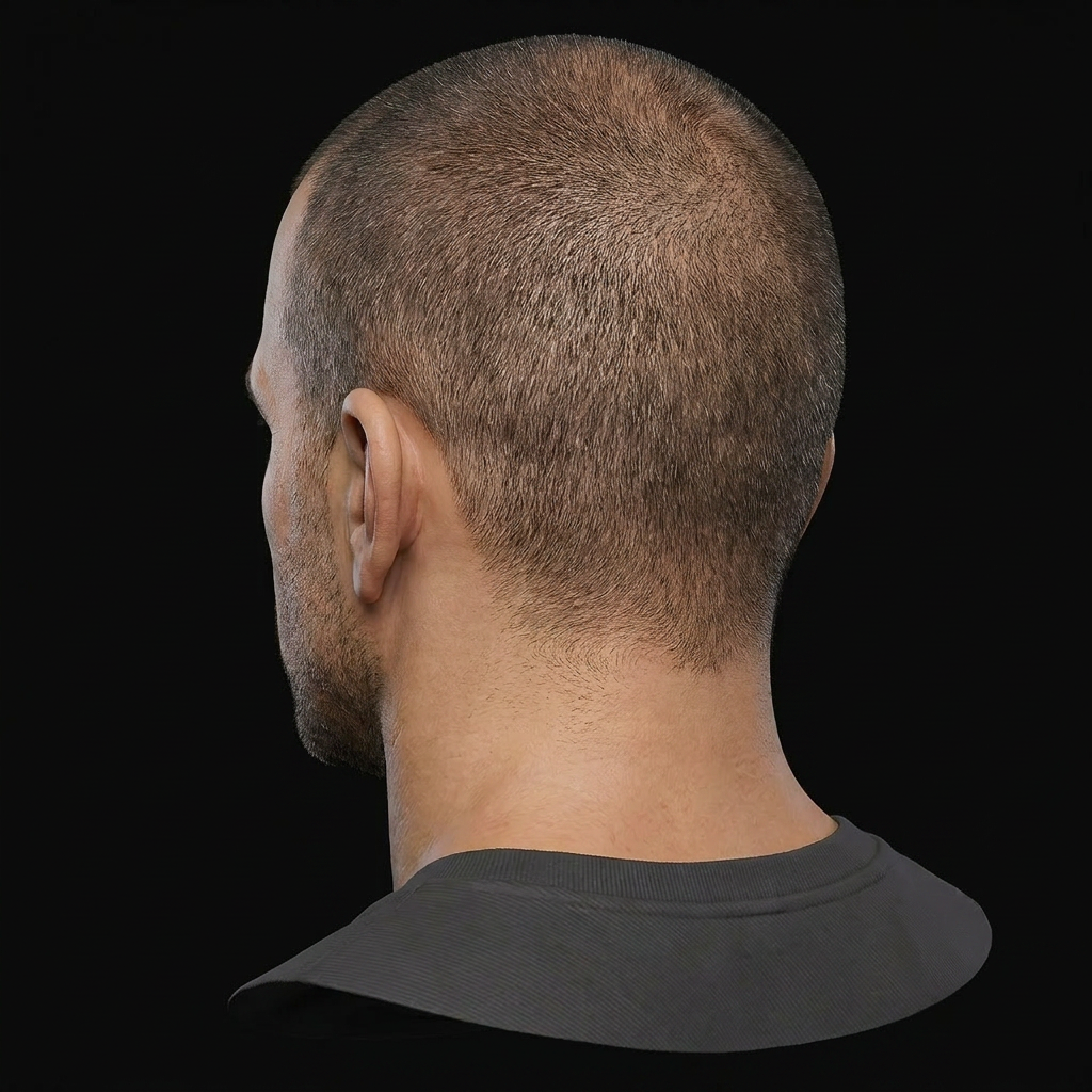 360 degree head view, angle 240 degrees